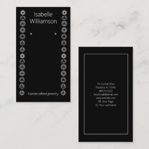 Carte De Visite Présentoir à boucles d'oreilles Minimal Chakras fa