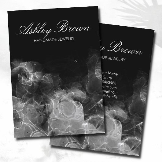 Carte De Visite Présentoir à boucles d'oreilles unique en aquarell