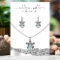Présentoir de collier et boucle d'oreille diamant 