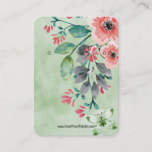 Carte De Visite Présentoir de logo Kraft Eucalyptus Aquarelle pour