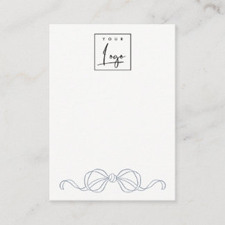 Carte De Visite Présentoir de logo pour bijoux en nœud papillon bl