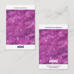 Carte De Visite Présentoir de luxe pour boucles d'oreilles Sparkle