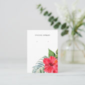 Carte De Visite Présentoir pour boucles d'oreilles florales (Debout devant)
