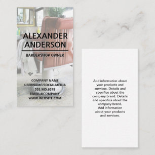 Carte De Visite Président Barbershop