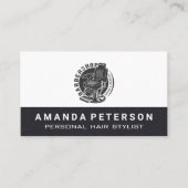 Carte De Visite Président Barbershop | Découpe en cuir (Devant)