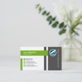 Carte De Visite Président créatif d'icône de médias de rectangle (Debout devant)