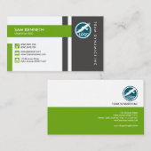 Carte De Visite Président créatif d'icône de médias de rectangle (Devant / Derrière)