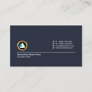Carte De Visite Président de Creative Simple Minimalist Checkbox