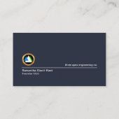 Carte De Visite Président de Creative Simple Minimalist Checkbox (Dos)