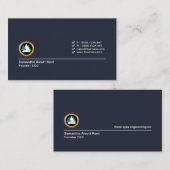 Carte De Visite Président de Creative Simple Minimalist Checkbox (Devant / Derrière)