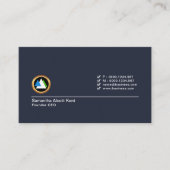 Carte De Visite Président de Creative Simple Minimalist Checkbox (Devant)