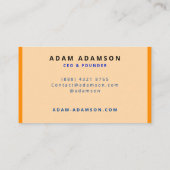 Carte De Visite Président-directeur général de Modern Orange (Dos)