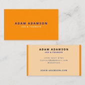 Carte De Visite Président-directeur général de Modern Orange (Devant / Derrière)