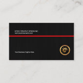 Carte De Visite Président grunge léger noir simple simple de femme (Dos)