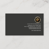 Carte De Visite Président grunge noir créatif concis simple de (Dos)