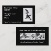 Carte De Visite Présidez le thérapeute de massage II, modalités (Devant / Derrière)