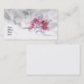 Carte de visite pressé de feuille (Devant / Derrière)