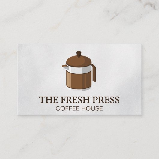 Carte De Visite Presse française | Café (Devant)