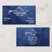 Carte De Visite Pression Professionnelle de Lavage Puissance Mascu (Devant / Derrière)