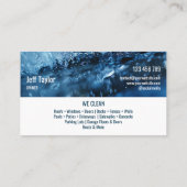 Carte De Visite Pression Professionnelle de Lavage Puissance Mascu (Dos)