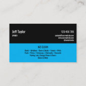Carte De Visite Pression Professionnelle de Lavage Puissance Mascu (Dos)