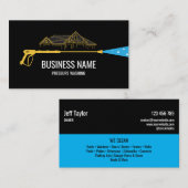 Carte De Visite Pression Professionnelle de Lavage Puissance Mascu (Devant / Derrière)