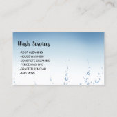 Carte De Visite Pression Puissance Laver l'eau gouttes Nettoyage (Dos)