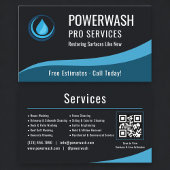 Carte De Visite Pressure Washer QR Code Professional