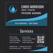 Carte De Visite Pressure Washer Service QR Code