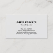 Carte De Visite Pressure Washing Power Washer Cleaning Service (Dos)