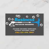 Carte De Visite Pressure Washing Power Washer Cleaning Service (Devant)