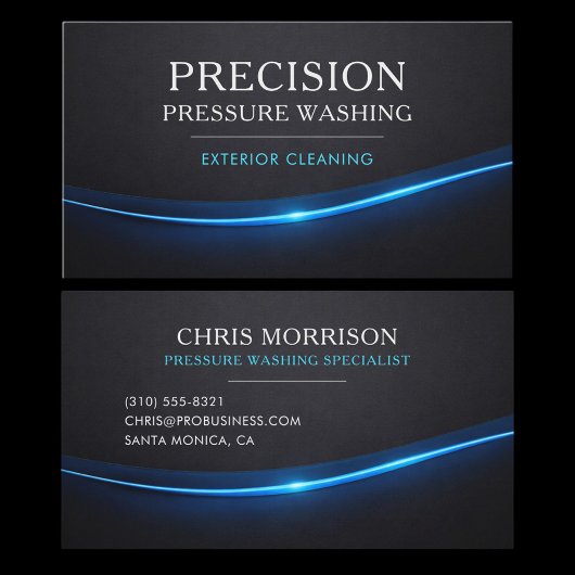 Carte De Visite Pressure Washing Professional