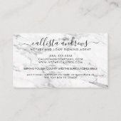 Carte De Visite Prêt Notaire Simple Moderne En Marbre Or Fontaine (Dos)