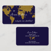 Carte De Visite prêt pour de nouvelles aventures ? Agent de voyage (Devant / Derrière)