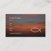 Carte De Visite Prêtre du pasteur | du chrétien | (Dos)