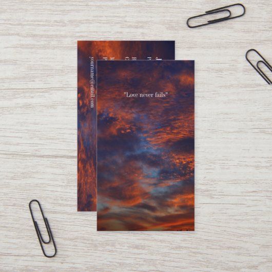 Carte De Visite Prêtre du pasteur | du chrétien | (Devant/Arrière en situation)