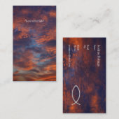 Carte De Visite Prêtre du pasteur | du chrétien | (Devant / Derrière)