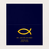 Carte De Visite Prêtre du pasteur | du chrétien | (Extérieur déplié)