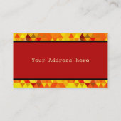 Carte De Visite Pretty Triangle pattern (Dos)