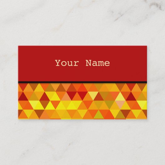 Carte De Visite Pretty Triangle pattern (Devant)