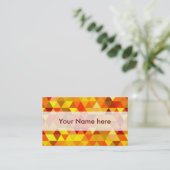 Carte De Visite Pretty Triangle pattern (Debout devant)