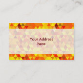 Carte De Visite Pretty Triangle pattern (Dos)