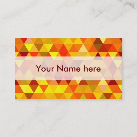 Carte De Visite Pretty Triangle pattern (Devant)