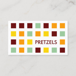 Carte De Visite PRETZELS (carrés modernes)