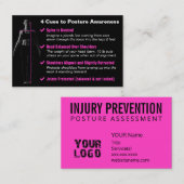 Carte De Visite Prévention des blessures (Devant / Derrière)