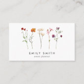 Carte De Visite Pride lesbienne fleur sauvage (Devant)