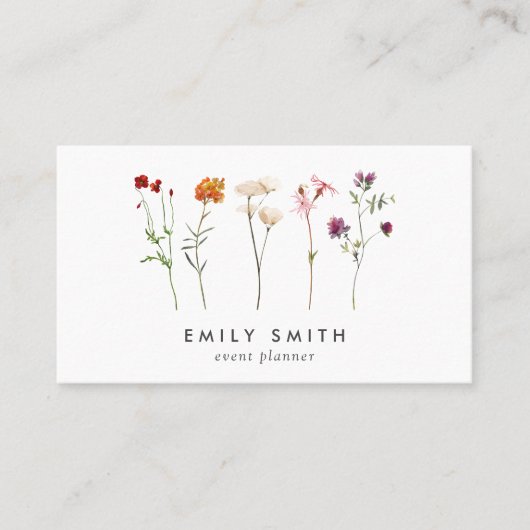 Carte De Visite Pride lesbienne fleur sauvage (Devant)