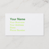 Carte De Visite Prier Mantis (Dos)