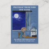 Carte De Visite Prière à ceux qui vivent seuls (Devant)