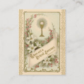 Carte De Visite Prière catholique pour les prêtres par Saint-Thérè (Devant)